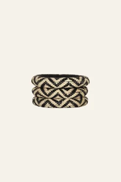 Cosmic Serpent Bangles In Black