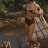 Intense Colorings Bikini Top In Terracota
