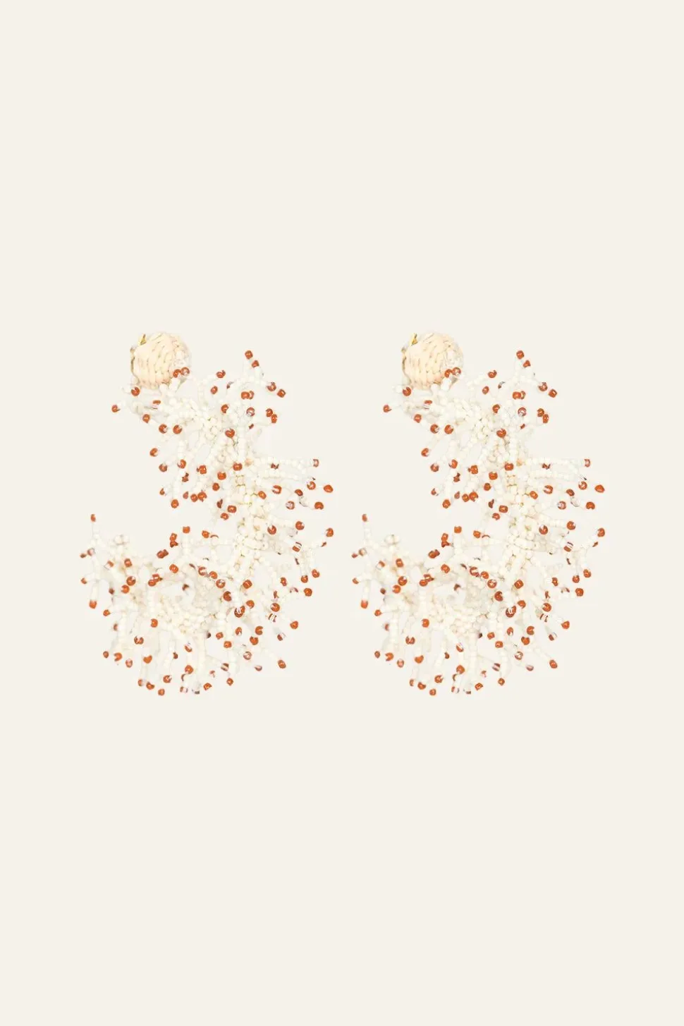 Leyendas Africanas Earrings In Ecru