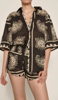 Paisley Situation Shirt In Black