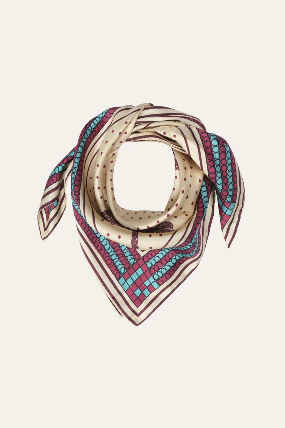 Palmas Canas Mini Scarf In Magenta