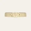 Rhythmic Ripple Belt In Ecru