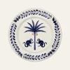 Saimiri Dessert Plate In Blue Set Of 2