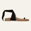Song Leader Sandals In Black