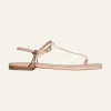 Sun Downer Sandals In Nude