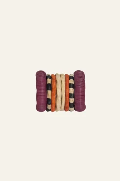 The Elongo Bangles Set In Violet