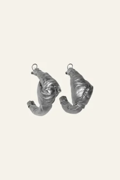 Town Date Hoops In Silver